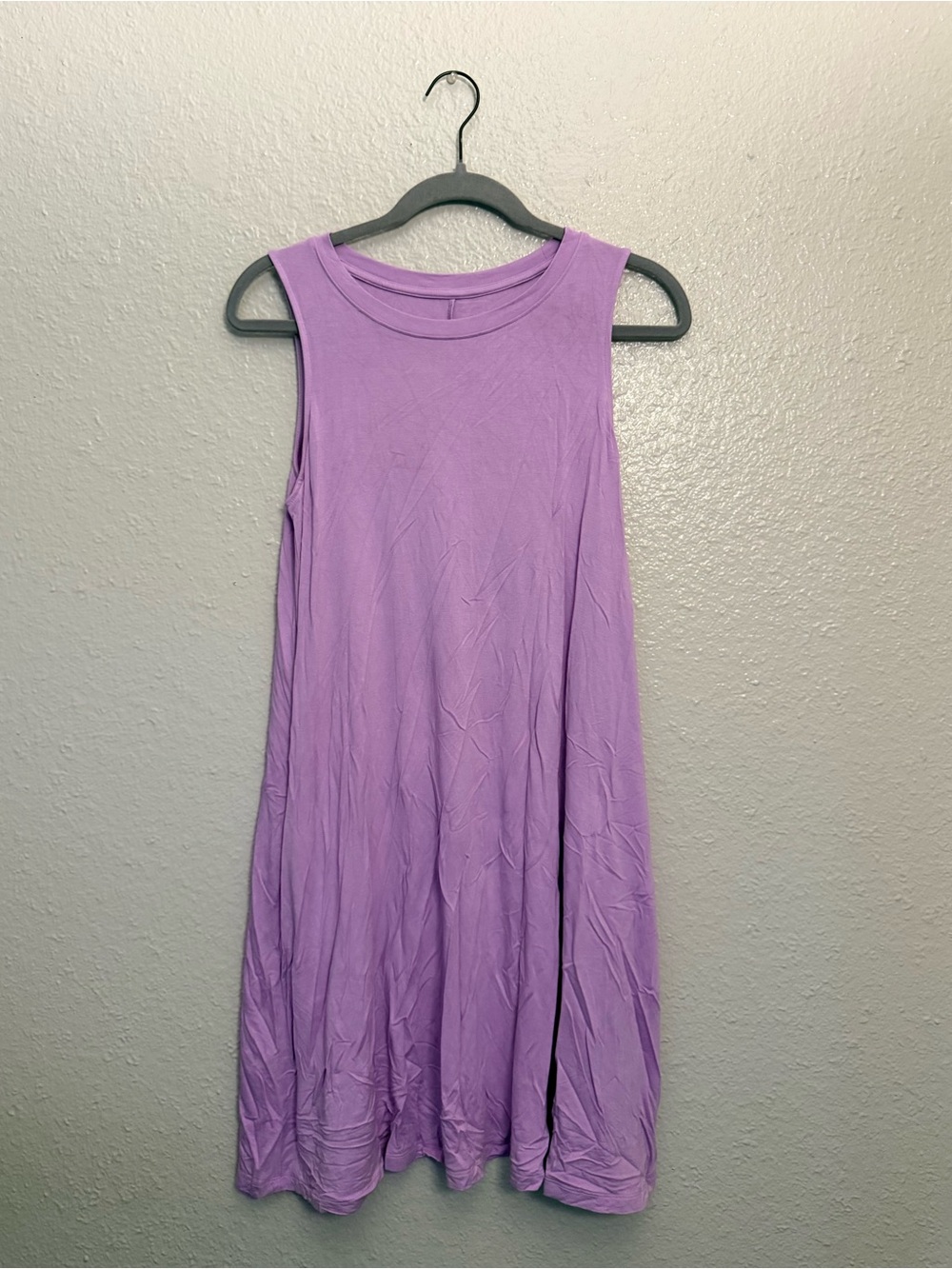 Sleeveless Lavender Swing Dress
